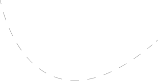 curved dotted line